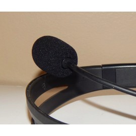 Unbranded 1 black Microphone Headset Windscreen Sponge Foam Mic Cover (one)  35mm x 23mm