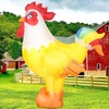 DomKom 6FT Rooster Inflatables Christmas Spring, Farm Ranch Blow up