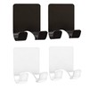 4 Pcs Razor Holder for Shower Bathroom Adhesive Hooks,Self Adhesive