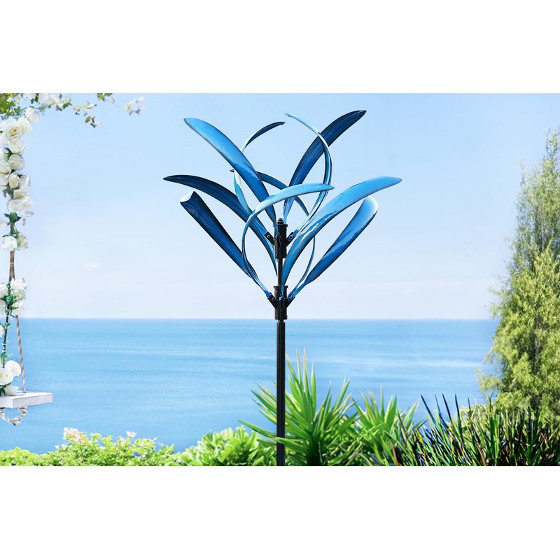 LimeHill Wind Spinner for Yard and Garden - Large Metal
