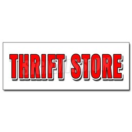 12" Thrift Store Decal Sticker Clothing Furniture Household Clothes Appliance