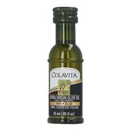 Colavita Mini Sizes - Premium Italian Extra Virgin Olive Oil, Pack of 80 (25ml each, .85oz) Plastic Bottles