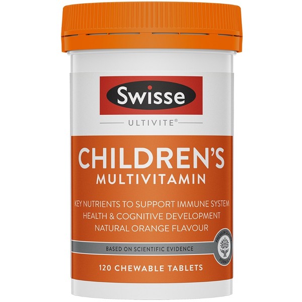 Swisse Children's Multivitamin Chewable Tablets 120 - Orange