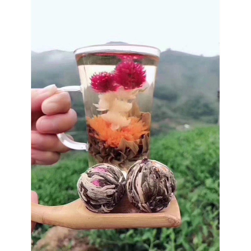 Bacilio Chinese Tea, Flower Tea, Art Tea, Water Flower Basket,