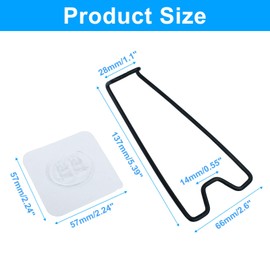 Piutouyar 5 Pcs Easel Back for Picture Frame, Black Photo Frame Easel Back Stand for Picture, 5.39 Inch x 2.6 Inch