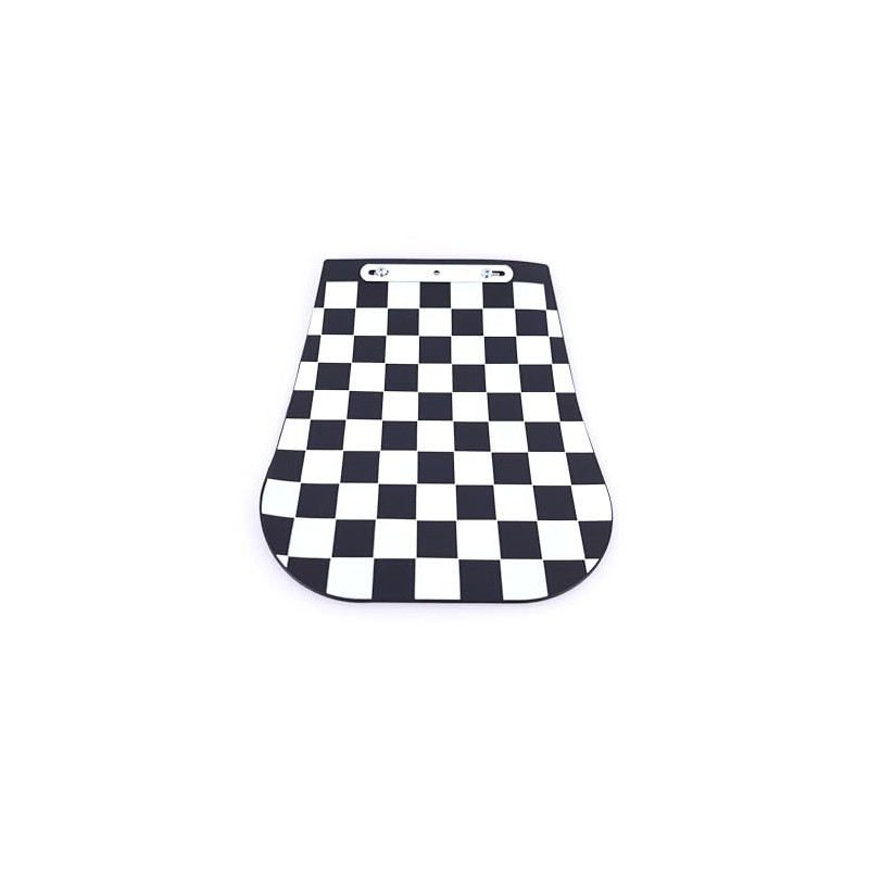 Scooter Chequered Mud Flap Number Plate Mount Fitment Suitable For