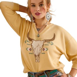 ARIAT Women's Bandana Sweatshirt, Jojoba, Small