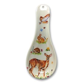Woodland Wildlife Spoon Rest Kitchen aid with Hole for Hanging 24cm