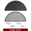 KAMaster 22" Half Moon Cast Iron Cooking Grate Grill Accessory