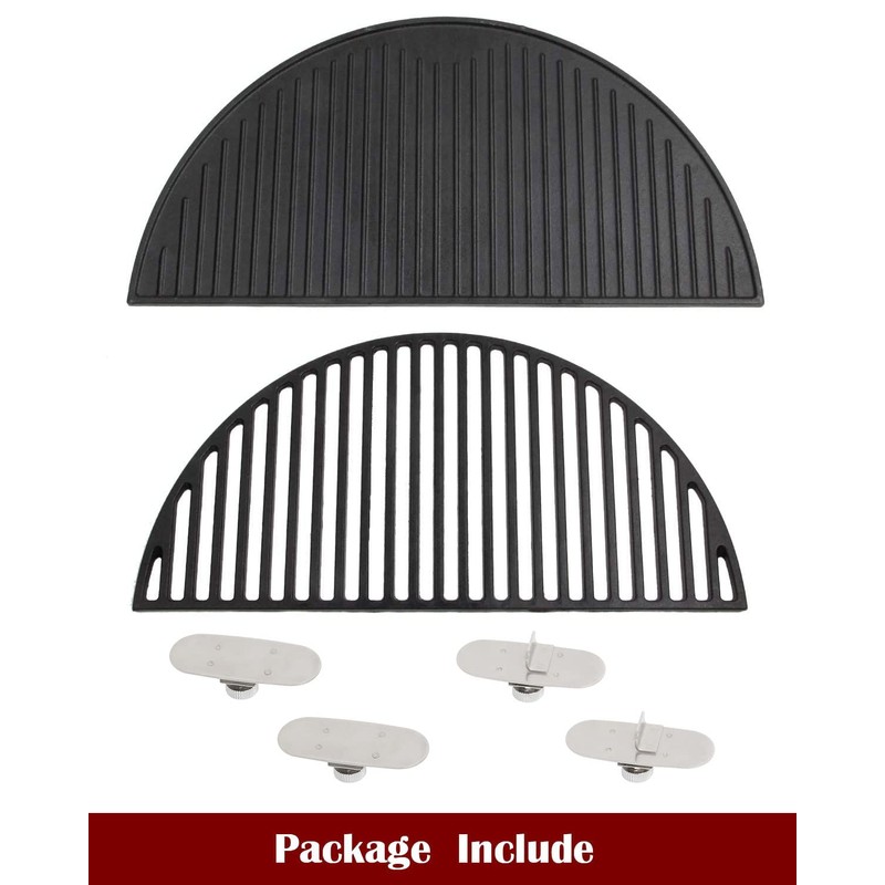 KAMaster 22" Half Moon Cast Iron Cooking Grate Grill Accessory