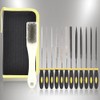 Veumoie 13PCS Needle Files Set,6 Diamond Files & 6 Steel