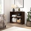 Bush Furniture Universal Small 2 Shelf Bookcase in Black Walnut,