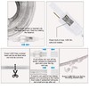SURNIE Rope Lights Outdoor Waterproof Daylight White: LED 50FT Cuttable