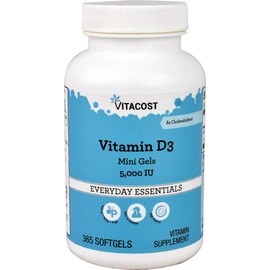Vitacost Vitamin D3 (As Cholecalciferol) - 5000 Iu - 365 Softgel Mini Gels