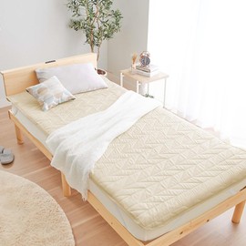 BELLUNA 556881-103 Bed Pad, Waterproof, Double Mattress, Antibacterial, Deodorizing, Can be Used as a Futon, Bed Pad, Children, Pets, Nursing, Family, All Seasons, Easy to Install and Comfortable