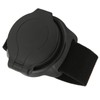 Bicycle Mirror Nylon Wrist Arm Strap Convex Design Black 5cm