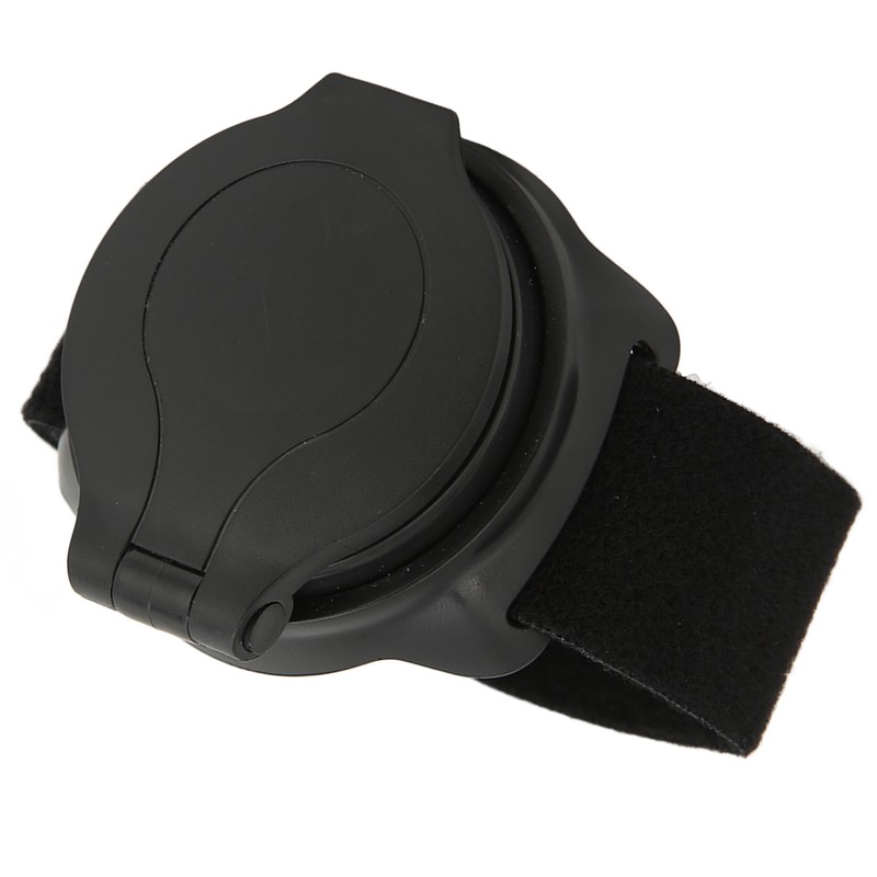 Bicycle Mirror Nylon Wrist Arm Strap Convex Design Black 5cm