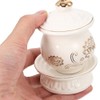 HOMSFOU Ceramic Altar Cup Buddhist Water Offering Bowl 2pcs Ceramic