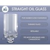 Ner Mitzvah Chanukah Menorah Oil Glass Cups - Glass Oil
