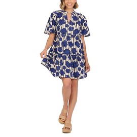 Mud Pie Women's Kit Dress Blue