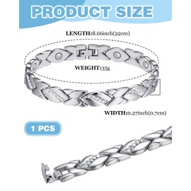 TPZORJX Magnetic bracelet women, magnetic bracelet women's health, lymphatic drainage magnetic bracelet women ultra strong magnets magnetic adjustable, bracelets women, magnetic bracelet, magnetic