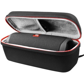 AONKE Hard Travel Case for JBL Flip 5 Flip 6 / Flip Essential Bluetooth Box Waterproof Portable Speaker (Inner Grey)