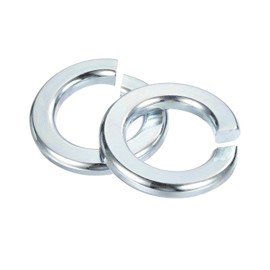 sourcing map 3/4" Split Lock Washer, 10Pcs Carbon Steel Spring Lock Washers Metal Split Ring Washer for Screw Bolts Machinery Zinc Plated