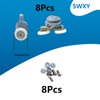 8 Pcs Old Fashioned Shower Door Rollers Replacement 23mm Top