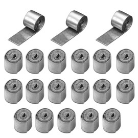 AIMALL 20PCS Lead Rolls for Competitive Fishing, 1mm Thick Lead Leather Strips for Fishing Gear, Multi-Size Electrolytic Lead Roll for Balancing Weight, Easy-to-Use Fishing Tackle Accessories