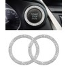 iolory car Start Button Cover,Car Stickers,Crystal Double Rhinestone Automotive Engine