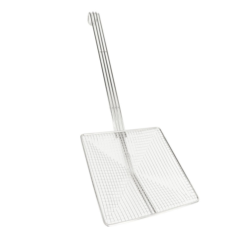 Stainless Steel Square Strainer Skimmer Ladle for Cooking Frying Kitchen