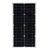 25W 18V Portable Monocrystalline Silicon Dual-USB Charging Solar Panel for
