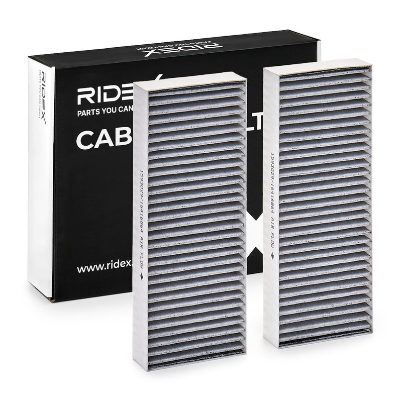 RIDEX 424I0672 Cabin Air Filter Pollen Filter Activated Carbon Filter