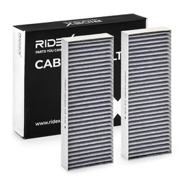 RIDEX 424I0672 Cabin Air Filter Pollen Filter Activated Carbon Filter Height: 25 Width: 100 Length: 264 Compatible with Nissan NP300 Navara Pickup D40 Pathfinder III R51 NP300 Navara Platform/Chassis