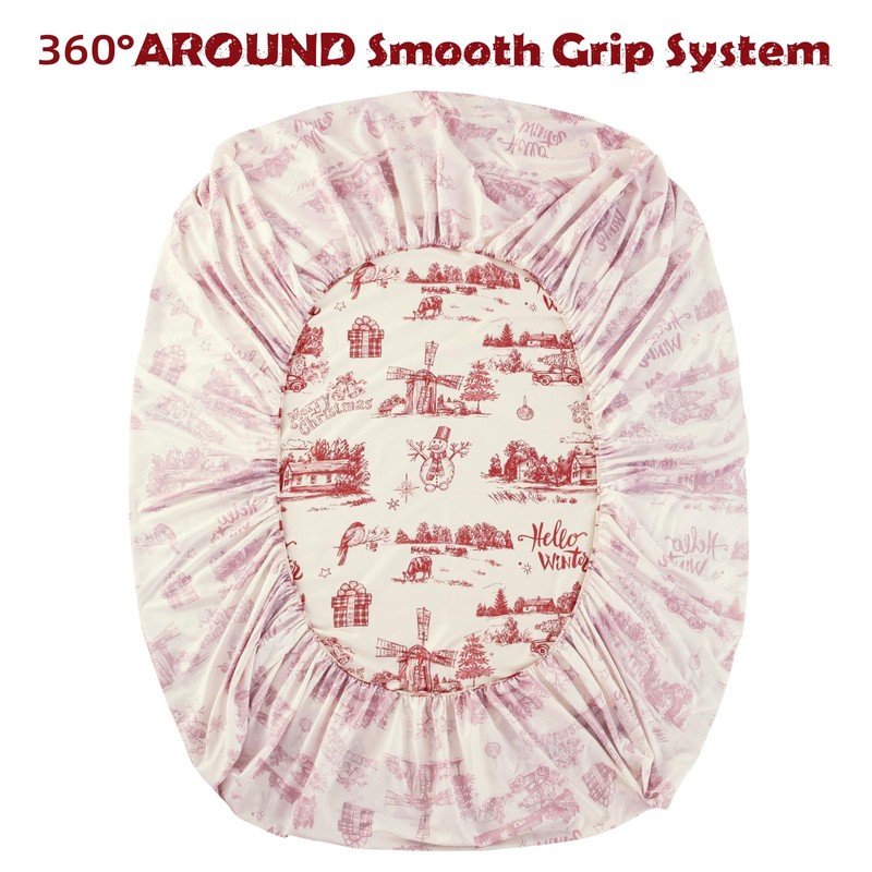 Christmas Fitted Sheet King Christmas Tree Bed Sheet Easy Care