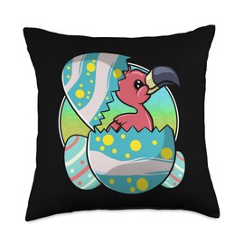 Perfect Easter by B Goods Co. Easter Egg Baby Kawaii for Flamingo Lover Throw Pillow, 18x18, Multicolor