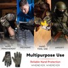 HANDLANDY Work Gloves with Grip, Safety Mechanics Gloves for Men,