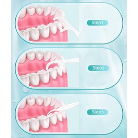 JDYYICZ Dental Floss Picks 50 Counts Unflavored Durable Disposable Floss Threaders Pro Health Sticks for Adults and Kids Travel Handy Box