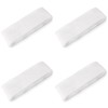 Mallofusa 4PCS Cotton Basketball Sweat Headbands Sports Head Sweatbands Yoga