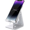 Crpich Acrylic Cell Phone Stand, Portable Phone Holder, Phone Stand