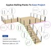 Gyykzz One-Stop Cable Railing Post Kit, 2Pack Level Drilled Line