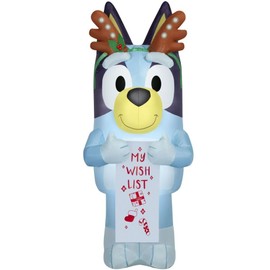 Bluey Christmas Airblown Inflatable in Bluey w/Wishlist, 5.5 ft Tall