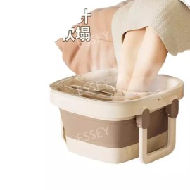Milk Coffee 접이식 발찜질기 뚜껑 수족냉증 세척 발시림 종아리 [K. 크림 커버 접이식/배 마사지] Folding Foot Warmer with Lid for Cold Extremities Washable Footwarmer Calf [K. Cream Cover Folding/Back Massage]