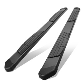 Auto Dynasty Flat Running Boards Compatible with 2022-2024 Tundra Crewmax Cab 4-Door, Stainless Steel Side Step Rail Nerf Bars, 6" Step Bars, Black Powder Coated