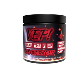 YEP Wake The Faith Up Advanced Pre Workout - Not Your Basic Preworkout with Bonus Ingredients - Customizable Dosing for Your Desired Intensity - Up to 40 Servings (Cherry Bomb)
