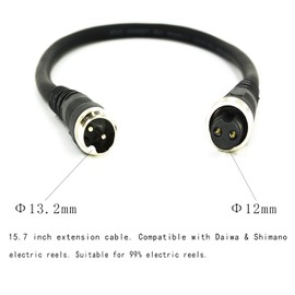 YL-HLOT Electric Reel Cable. 1.3FT Rust-Proof Material. Compatible with Daiwa Tanacom Seaborg Shimano Plays ForceMaster Electric Reel