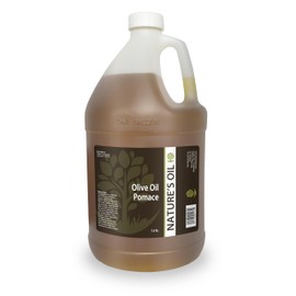 Nature's Oil Olive Oil Pomice - Cosmetic-grade olive pomace oil rich in skin-loving oleic acid, perfect for moisturizing, hair conditioning, massage blends, soap making (1 Gallon)