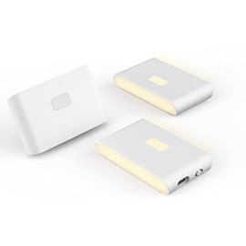 WYZE Rechargeable Night Lights with Dusk to Dawn & Motion Sensors, Warm & Soft White Step Lights for Bathroom ,Hallway, Bedroom, Kids Room, Kitchen, Stairway, 3 Pack