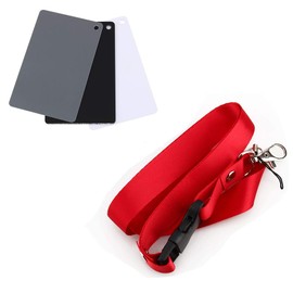 3 in 1 18% Gray/White Balance Card Digital Photography Exposure Color Balance Card Set Gray/White/Black