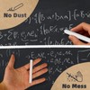 Dustless White Chalk 100PCS, Non-Toxic Classroom Chalks for Teachers &